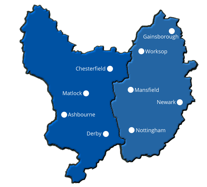 Areas Covered Map